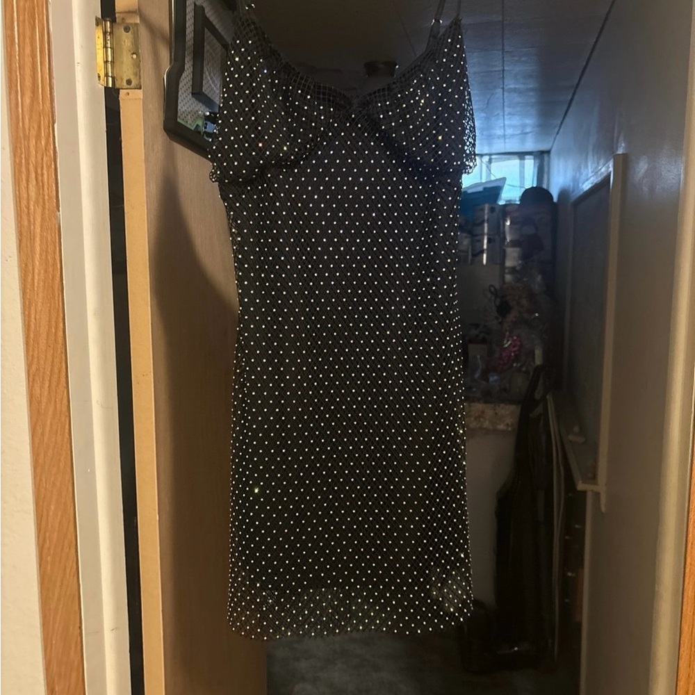 Black Rhinestone Forever 21 Dress